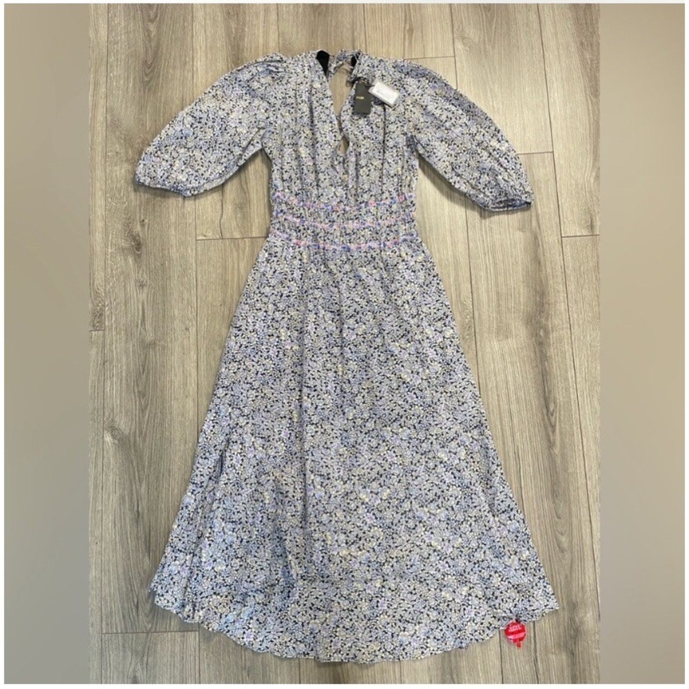 NWT Maje Rilota Floral Midi Dress Sz 36